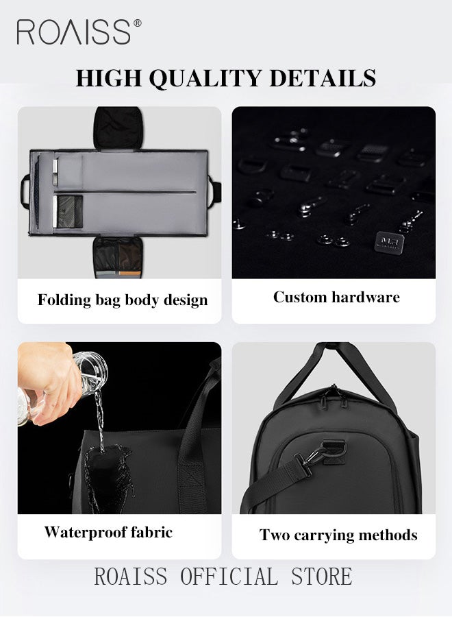 Large Capacity Outdoor Travel Bag Portable Suit Garment Storage Bag Foldable Business Luggage Bag with Multifunctional Organizer Suitable for Carrying and Storing Travel Essentials