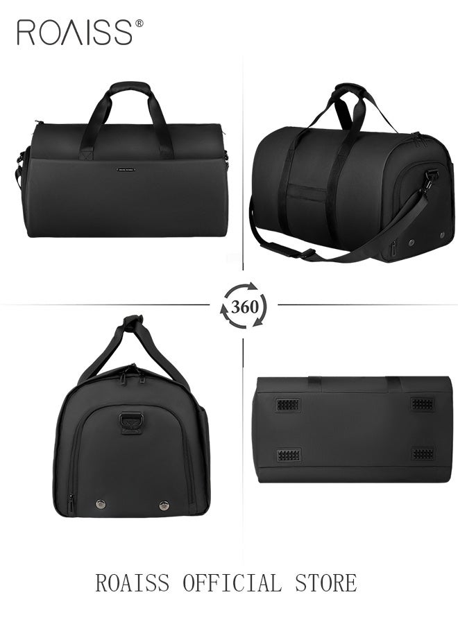 Large Capacity Outdoor Travel Bag Portable Suit Garment Storage Bag Foldable Business Luggage Bag with Multifunctional Organizer Suitable for Carrying and Storing Travel Essentials