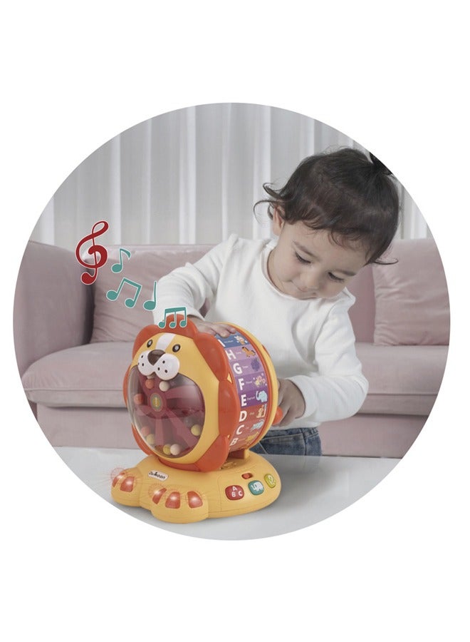 Baybee Cute Lion Musical Machine Toys for Kids and Infants Early Education Toys for Babies and Newborns Montessori Learning Developmental Toys For 2+ Years old boys girls