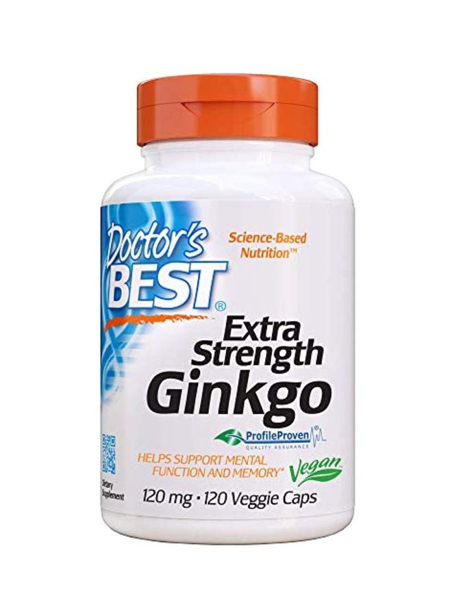 Extra Strength Ginkgo Dietary Supplements - 120 Capsule 120 Mg