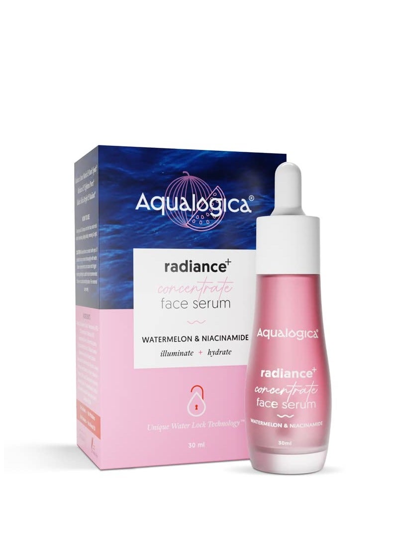Aqualogica Concentrate Face Serum with Watermelon Radiant Look For Glowing Oily and Dry Skin 30ml