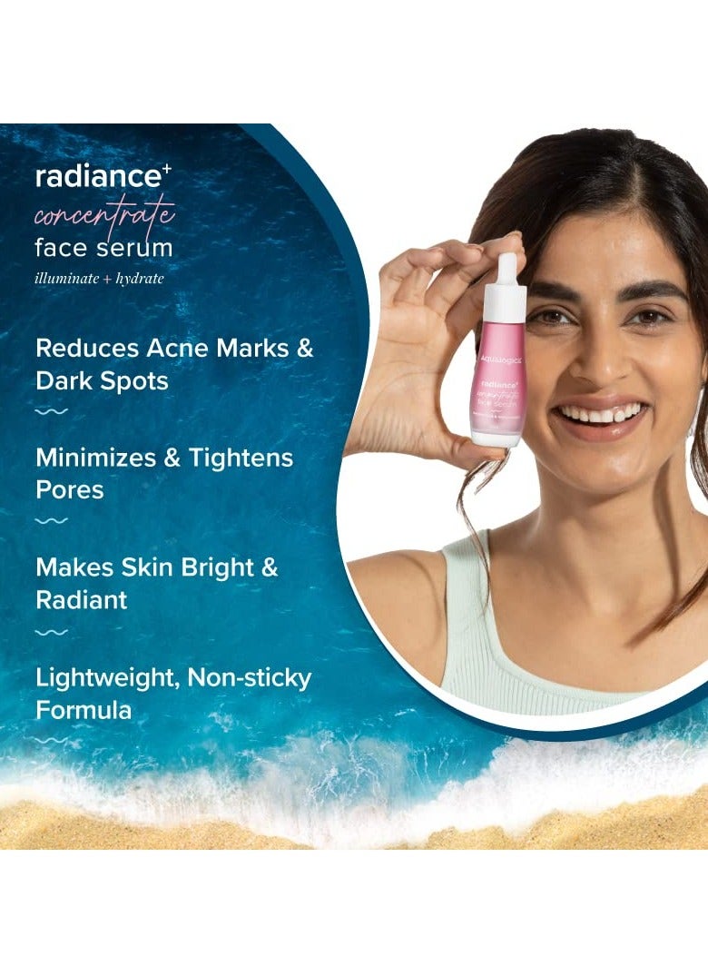Aqualogica Concentrate Face Serum with Watermelon Radiant Look For Glowing Oily and Dry Skin 30ml