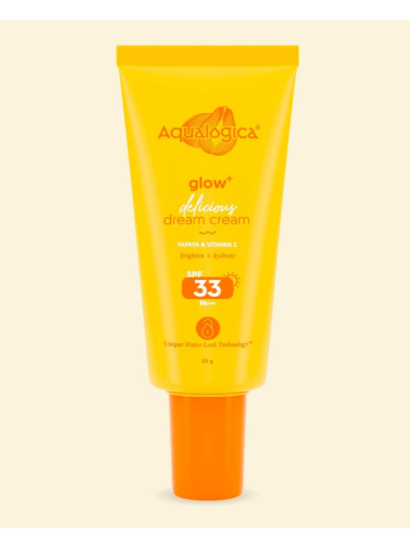 Aqualogica Glow Delicious Dream Cream with Vitamin C Papaya 50g