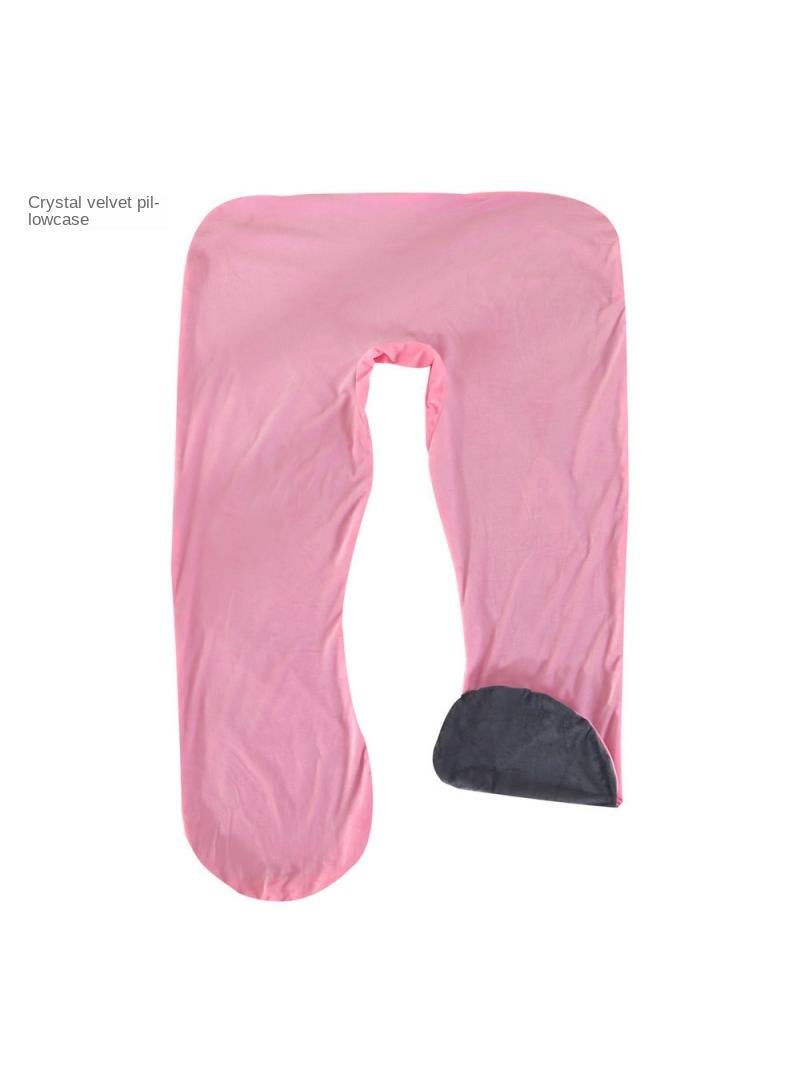 U-Shaped Full Body Pregnancy Crystal Velvet Pillow Cover 70x130cm