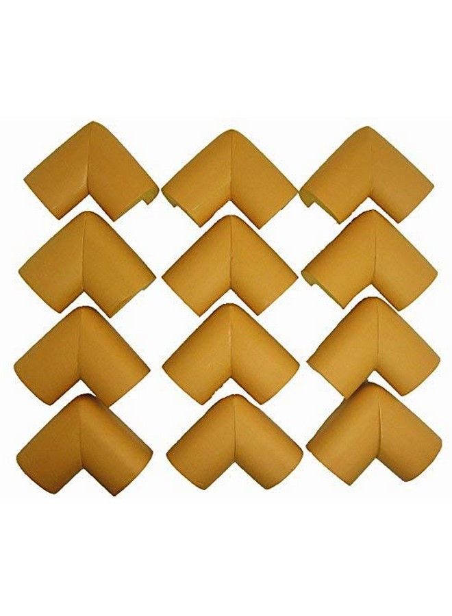 Pack Of 12 Golden Thick Baby Child Infant Kids Safety Safe Table Desk Corner Edge Cushions Guard Protectos