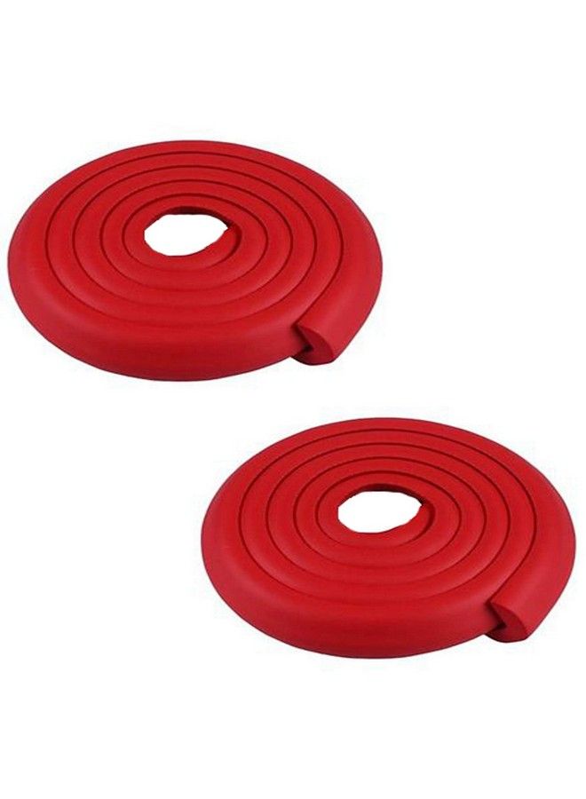 Set Of 2 Red Baby Safety Strip Edge Guard Cushion Corner Cover Tape Infant Bump Protector