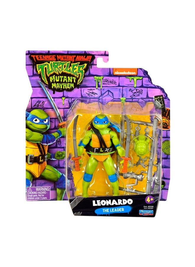 : Mutant Mayhem 4.5” Leonardo Basic Action Figure By Playmates Toys