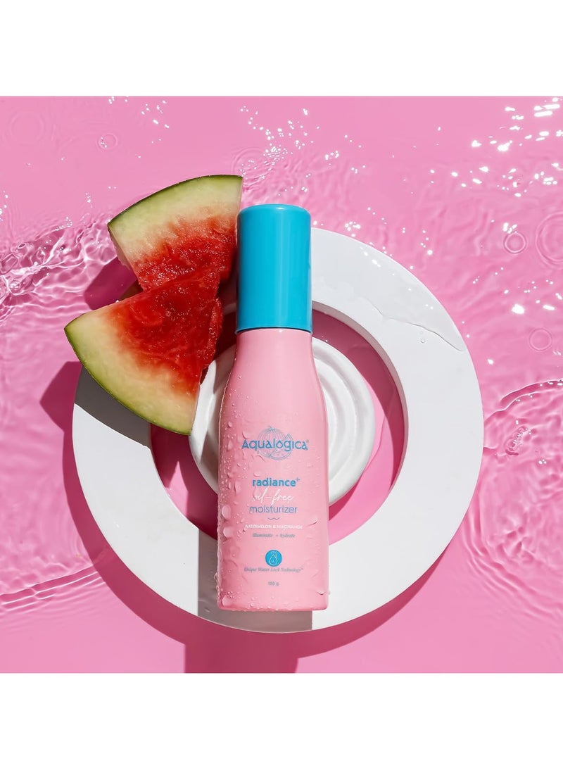 Aqualogica Oil Free Moisturizer with Watermelon Niacinamide for Deeply Nourished Combination Skin 100g