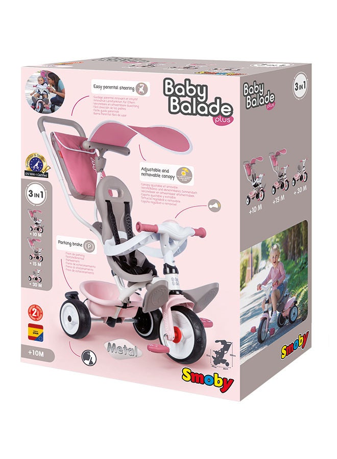 Baby Balade Plus Tricycle Rosa