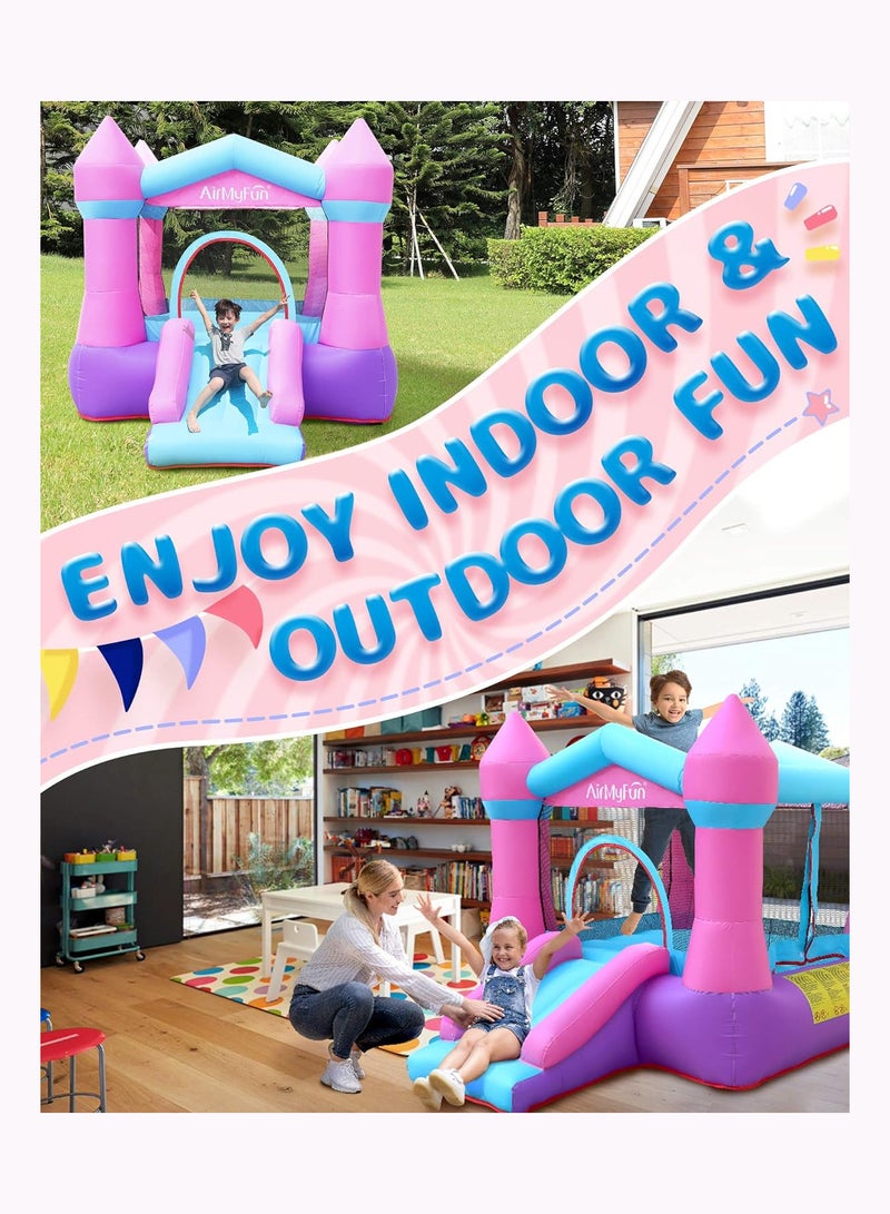 Inflatable Bounce House Castle for Kids With Electric Pump