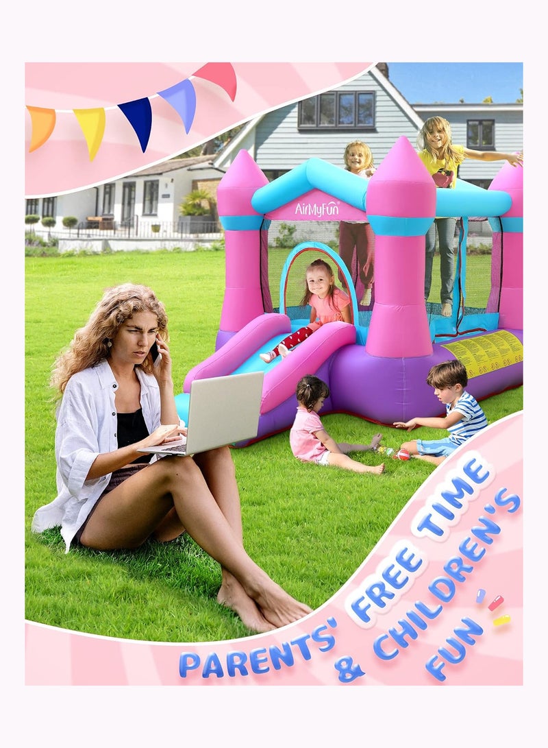 Inflatable Bounce House Castle for Kids With Electric Pump