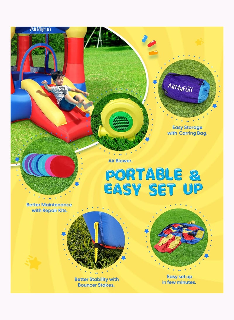 Inflatable Bounce House Castle for Kids With Electric Pump