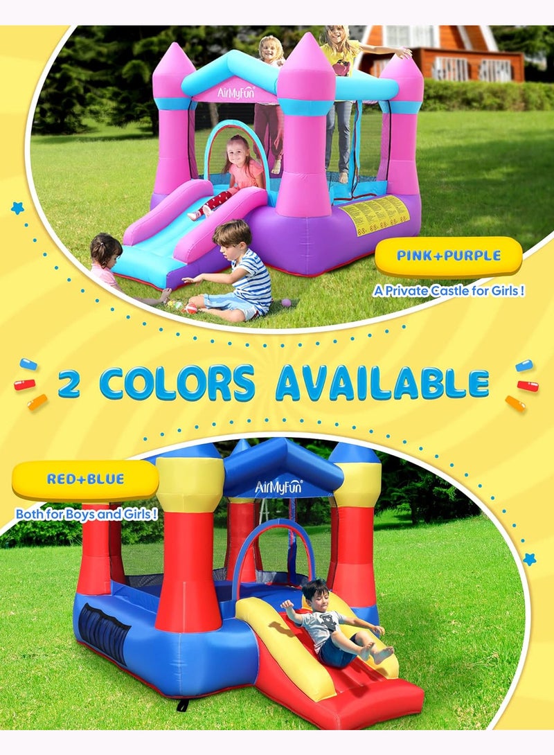 Inflatable Bounce House Castle for Kids With Electric Pump