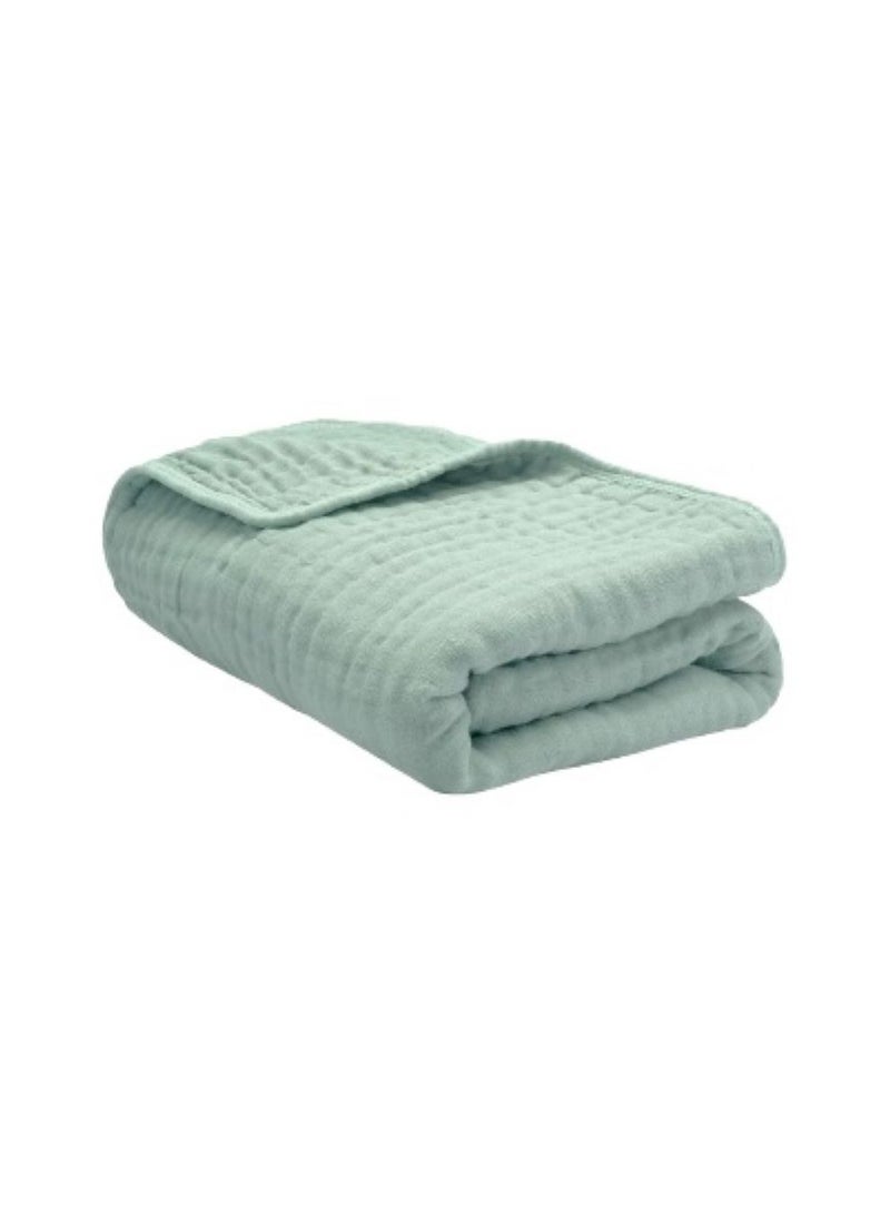 Comfy Cubs Baby Muslin Blanket, Swaddle for Newborns and Toddlers, Large 40” x 40” Cover, 6-Layer Softness for Infant Swaddling, Receiving, or Tummy Time, Shower Gift (fern)