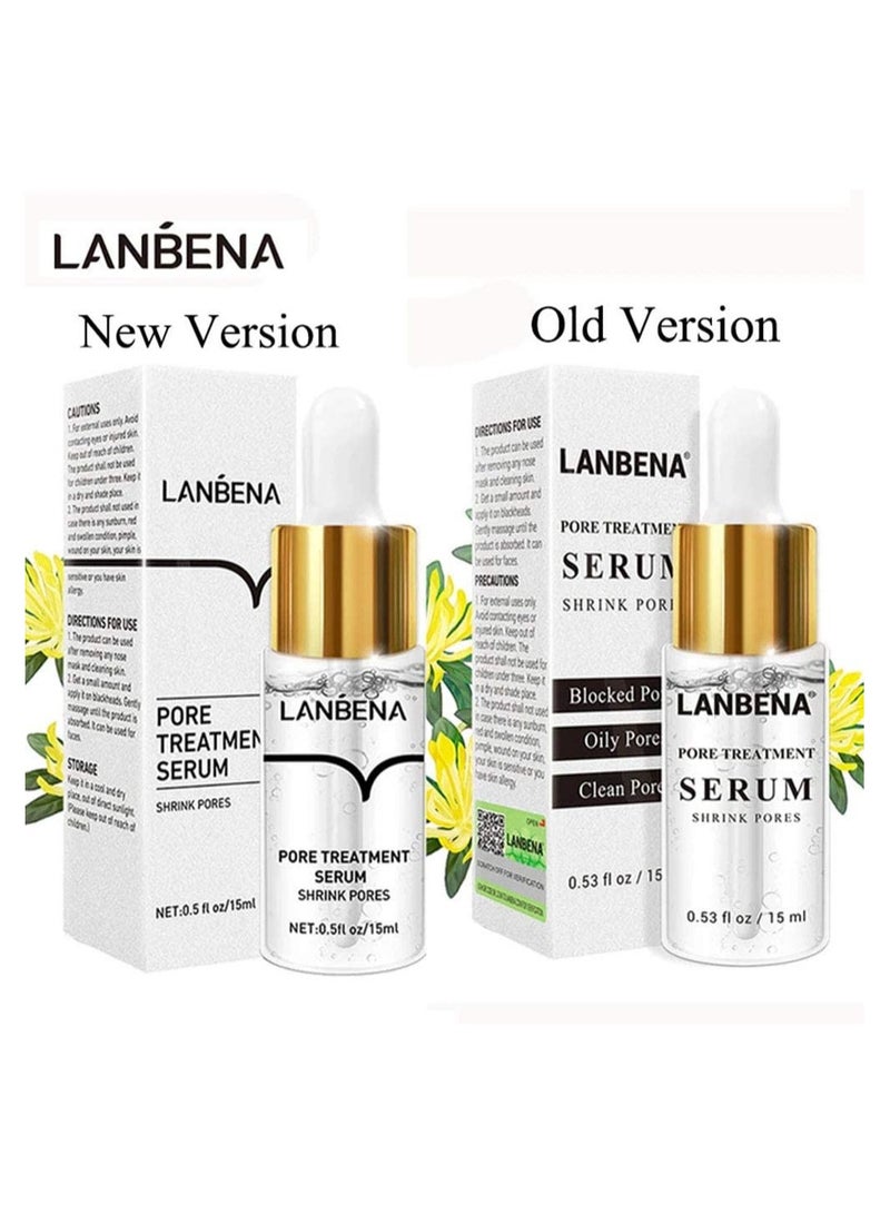 Lanbena Nose Plants Pore Strips 30G 60Pcs  Pore Treatment Serum Shrink Pores 2 Piece Set