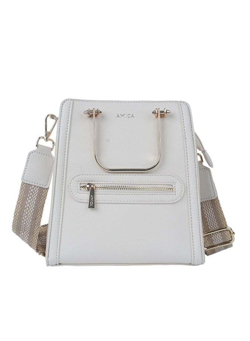 Aurelia Women's Shoulder Crossbody Handbag with Embellished Handles