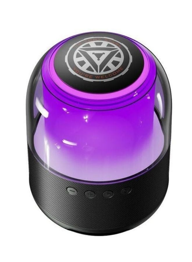 Original Disney QS-S1 Stark Smart Bluetooth Speaker Wireless Speaker 3D Stereo Surround Sound Subwoofer Loudspeaker Sound Box Colorful LED Light Speaker