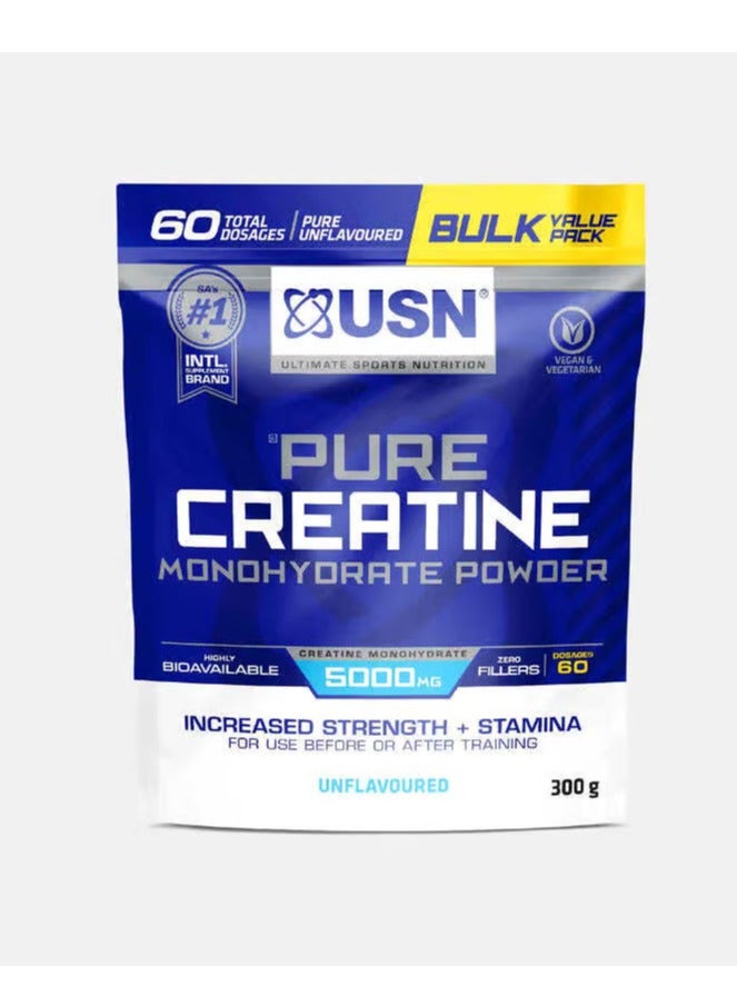 Pure Creatine Monohydrate 300g Unflavoured
