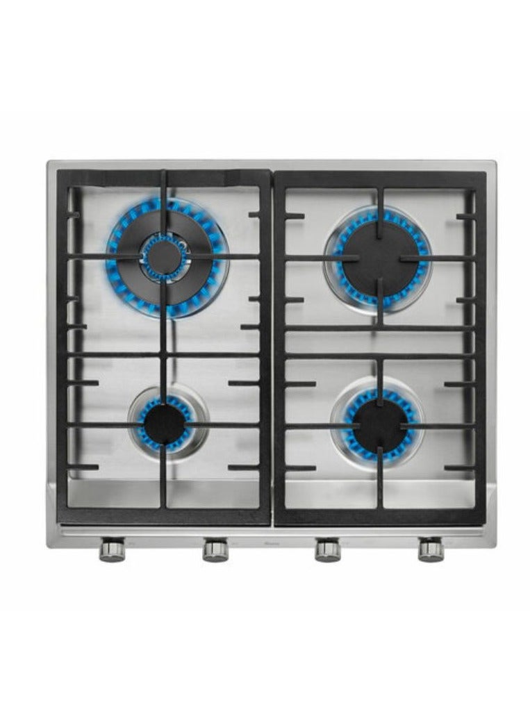 TEKA EX 60.1 4G Stainless Steel Gas Hob with frontal control knobs