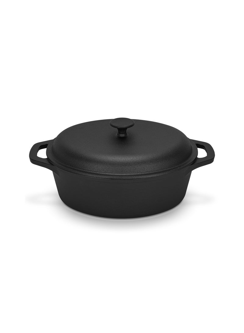 Casserole with Cast Iron Lid 33x26cm/6LTR with Lid Cast Iron