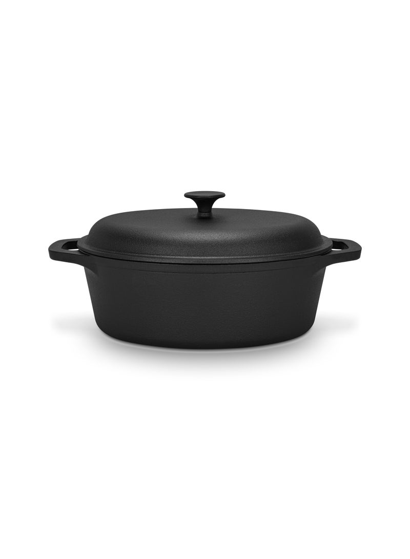 Casserole with Cast Iron Lid 33x26cm/6LTR with Lid Cast Iron