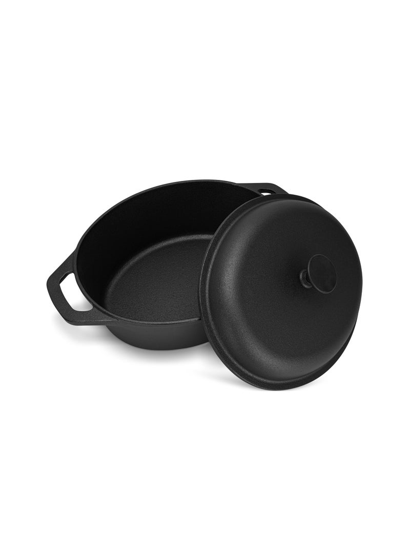 Casserole with Cast Iron Lid 33x26cm/6LTR with Lid Cast Iron