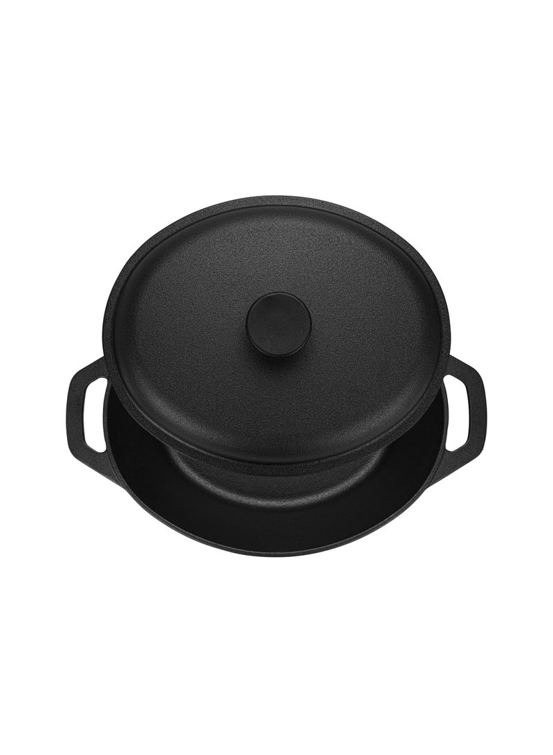Casserole with Cast Iron Lid 33x26cm/6LTR with Lid Cast Iron