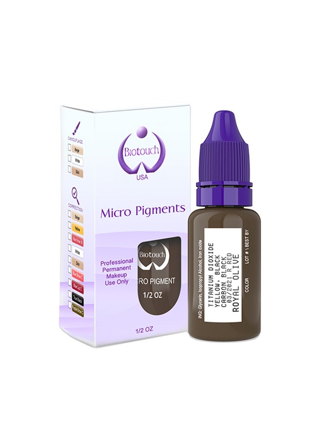Micro Pigments For Eyebrow Lash No Mixing Eyebrow Pigment For Shading Hair Stroke  Royal Olive