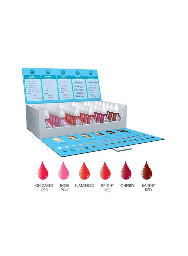 Spmu Pigment Semipermant Medical Grade -Spmu Ink - No Mixing Lip Pigment For Shading Stroke Lip Tone Kit Set Of 6