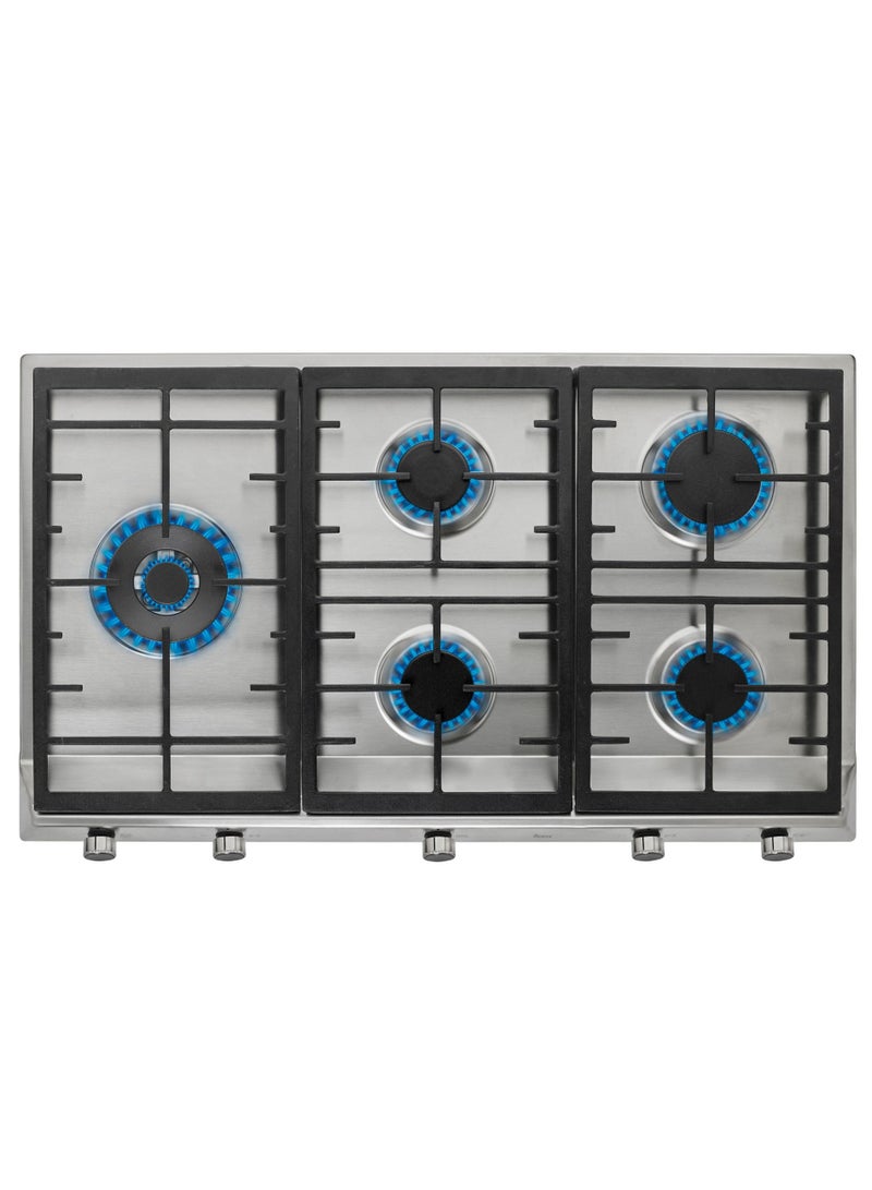 Teka EX 90.1 5G AI AL DR CI BUT 90cm Gas Hob with 5 high efficiency burners and cast iron grills - Made in Europe