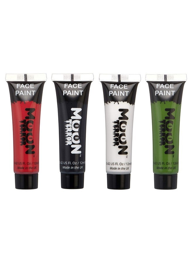 Halloween Face Paint Body Paint By Moon Terror Set Of 4 Sfx Make Up Special Effects Make Up 0.40Fl Oz