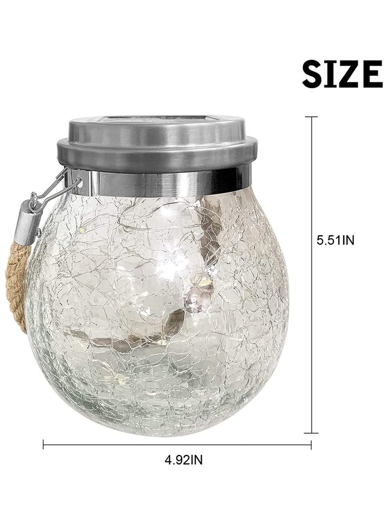 Solar Lantern, Outdoor Lanterns with 20LED Waterproof Lights Garden Decor Patio Decorative Backyard Hanging (2 Pack)