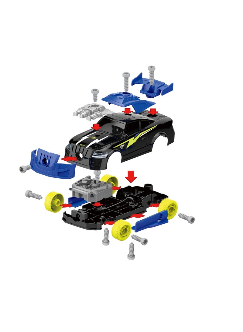 Racing Car Kit for Young Kids, New Take Apart Toy Racing Car Set, 2 IN 1 Construction Tool, Best Gifts Present Children Construction Building Toys, Suitable for Boy Girl Aged 3 and more