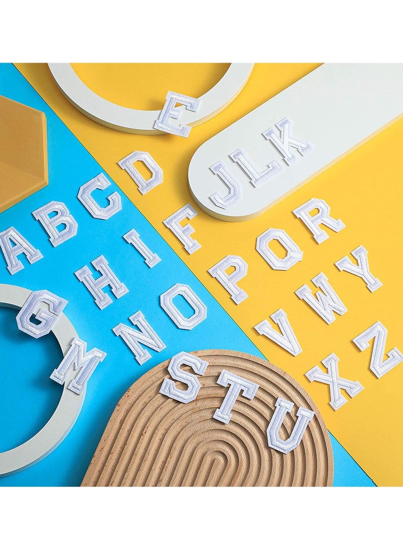 Alphabet Applique Patches, 52 Pieces Iron on Letter Patches Patch A-Z Letter Repair Patches