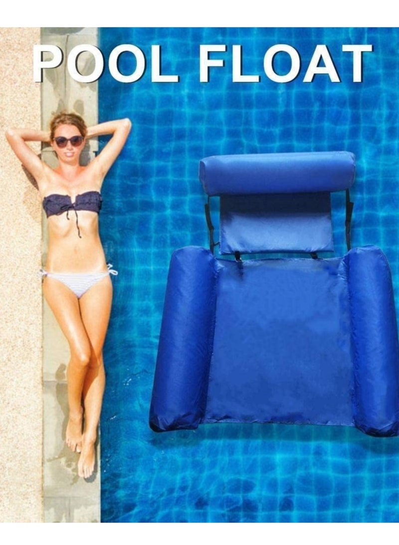 Summer Swimming Pool Hammock Floating Bed Portable Folding Inflatable Ring Air Mattress Water Accessories Beach Sports Lounger Chair For Adults Children