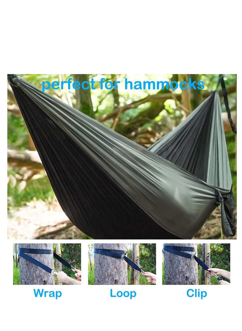 Swing Straps Hanging Kit Waterproof 150cm Long with 2 Safety Sturdy Zinc Alloy Lock Carabiners Hooks and 1 Carrying Bag Holds 2200 LBs for Tire Disc Swings  Hammocks