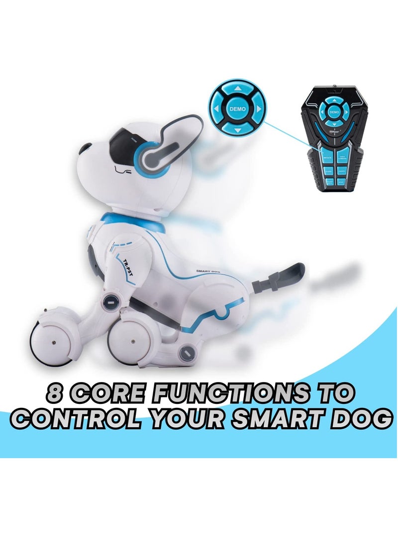 Remote Control Robot Dog Toy with Touch Function and Voice Control Rc Dog Robots Toys for Kids 3 - 10 Year Old and up Smart and Dancing Robot Toy Imitates Animals Mini Pet Dog Robot