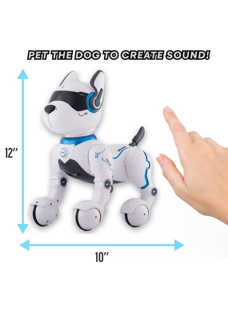 Remote Control Robot Dog Toy with Touch Function and Voice Control Rc Dog Robots Toys for Kids 3 - 10 Year Old and up Smart and Dancing Robot Toy Imitates Animals Mini Pet Dog Robot