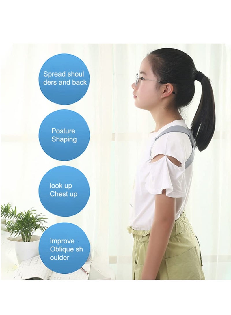 Smart Posture Corrector, Upper Back Brace with Vibration Intelligent Posture Reminder, Help to Keep Right Posture to Keep a Good Habit, Posture Trainer for Women, Kids, Men