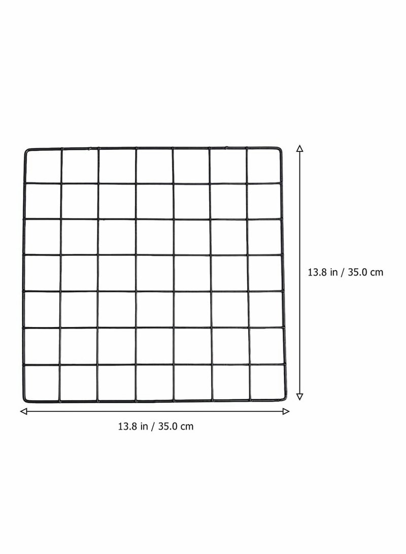 2Pcs Wall Grid Photo Display Panel, Picture Memo Note Wall Mount Grid Holder, Ins Art Display PhotoWall, Wire Frame Photo Display Organizer