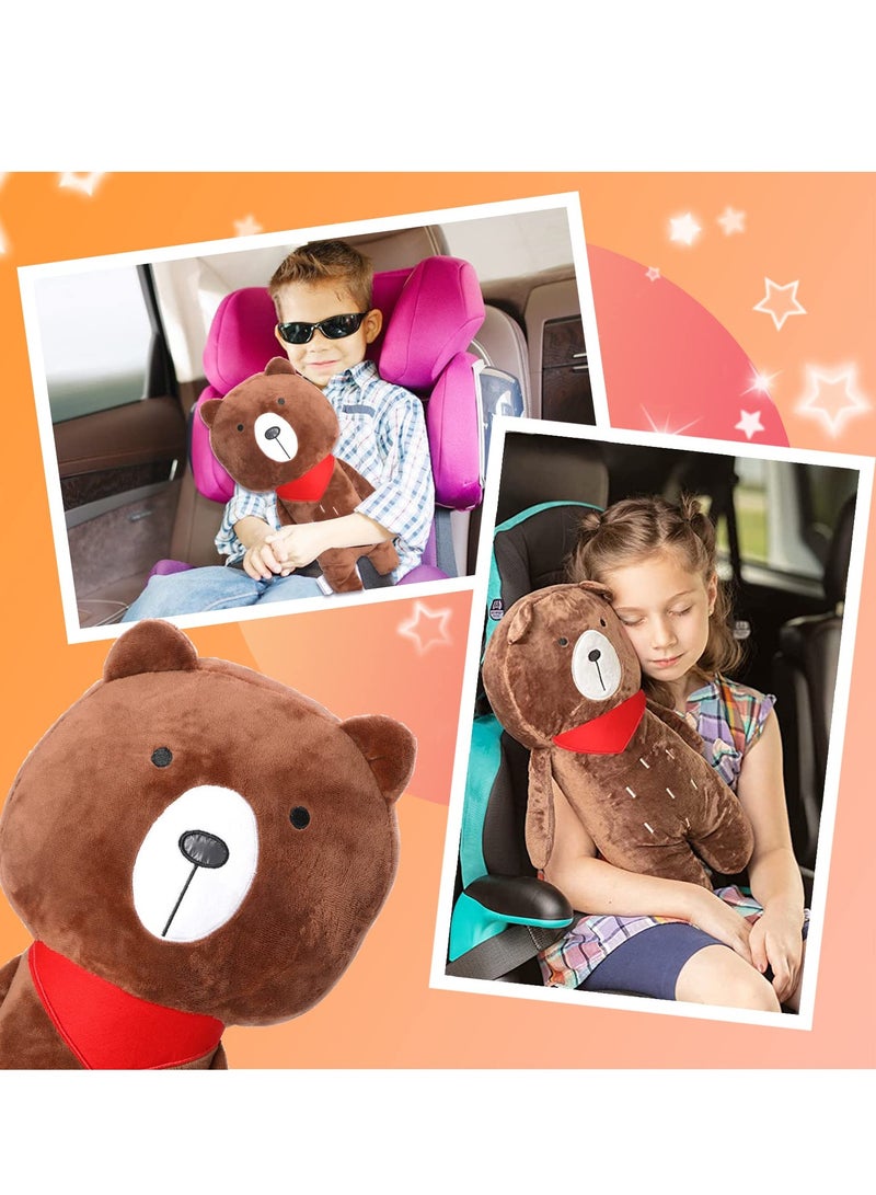 Seat Belt Cover Pillow for Kids, Car Seatbelt Cushion Head Shoulder Neck Support Protector Pad, Soft Stuffed Plush Travel Vehicle Safety Belts Strap  Seatbelt Pillow For Kids Of All Ages