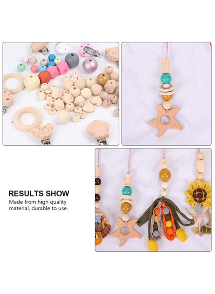 4PCS Baby Hanging Toy Wooden Baby RattlesTeether Toys Sensory Toys for Infants and Young Children Play Gym Frame Activity Gym Hanging Bar Baby Toy Appease Soothing Wind Chimes Toy