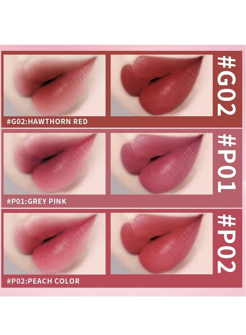 Water Gel Lip Tint 6 Colors Set, Highly Pigmented Long Lasting Moisturizing Glossy Lip Tint Stains, Hydrate Lightweight Lip Gloss Makeup
