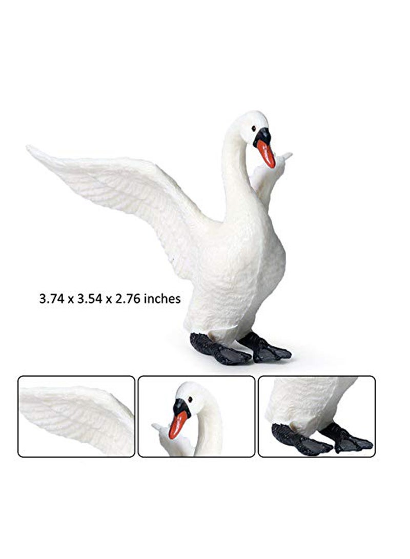 Farm Animals Goose Figurines Simulated Farm Life Realistic Plastic Animals for Collection Educational Props Duck Toy Figurine for Kids Ages 3 and Above