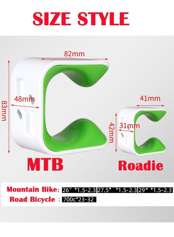 Bike Clip Indoor & Outdoor Bicycle Storage Rack & Mount System, Easy To Install