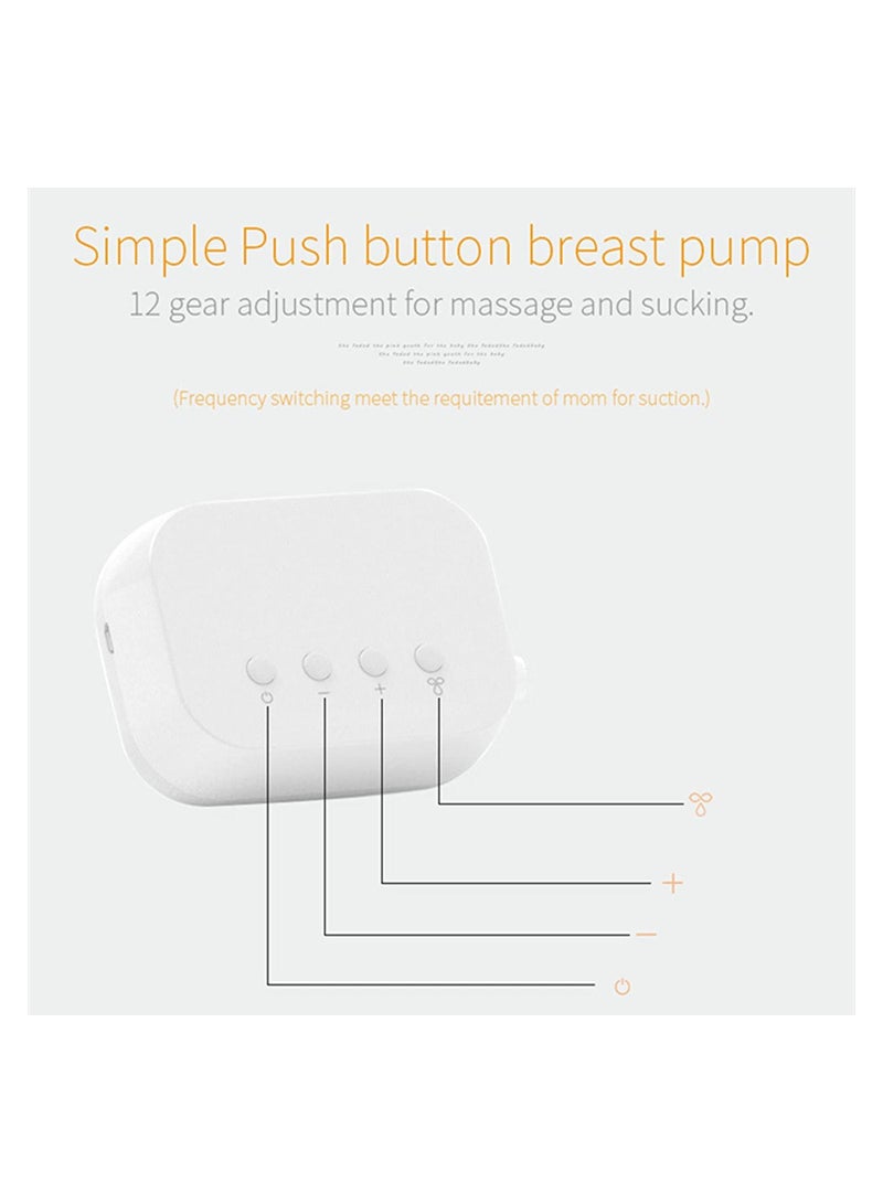 Electric Breast Pump w/Pumping Massaging Modes, Dual Suction Nursing Breastfeeding Breastpump, BPA Free Ultra-Quiet Milk for Travel