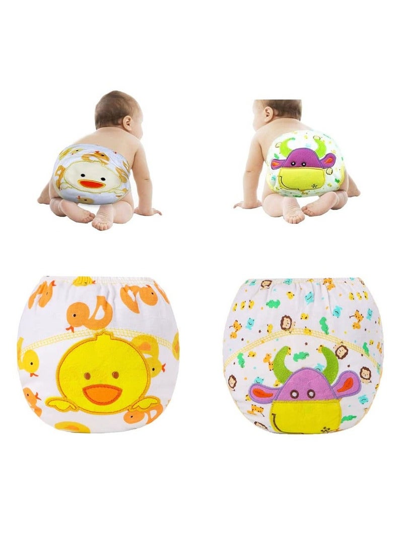 6 Pack Baby Potty Training Pants Diaper Underwear Reusable Night Time Toddler for Boys Girls 1 to 2 Years Old