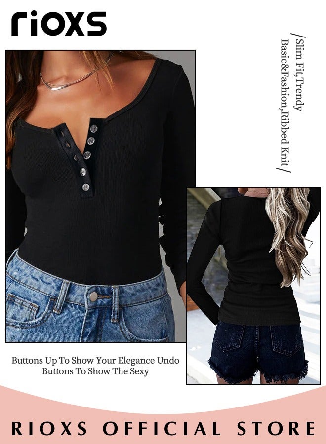 Women's Long Sleeve Basic Shirts, Comfortable Skin-friendly Slim Fitted Underscrub, Soft Stretchy Tops, Button up Shirts for Women, Classic Simple Undershirt with Fitted Silhouette, Versatile Essential Piece that Can Adapt to Any Situation
