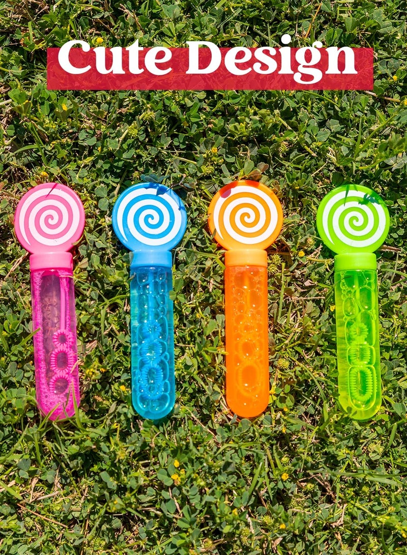 SYOSI 24 Pcs Mini Bubble Wands, Bubble Toys for Kids Bubble Wands for Birthday, Wedding, Party, Carnival Prizes Gift for Kids