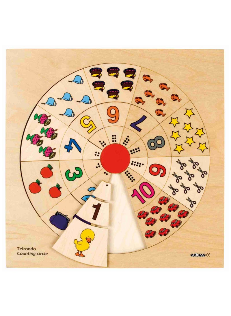 Counting Circle Puzzles For Kids